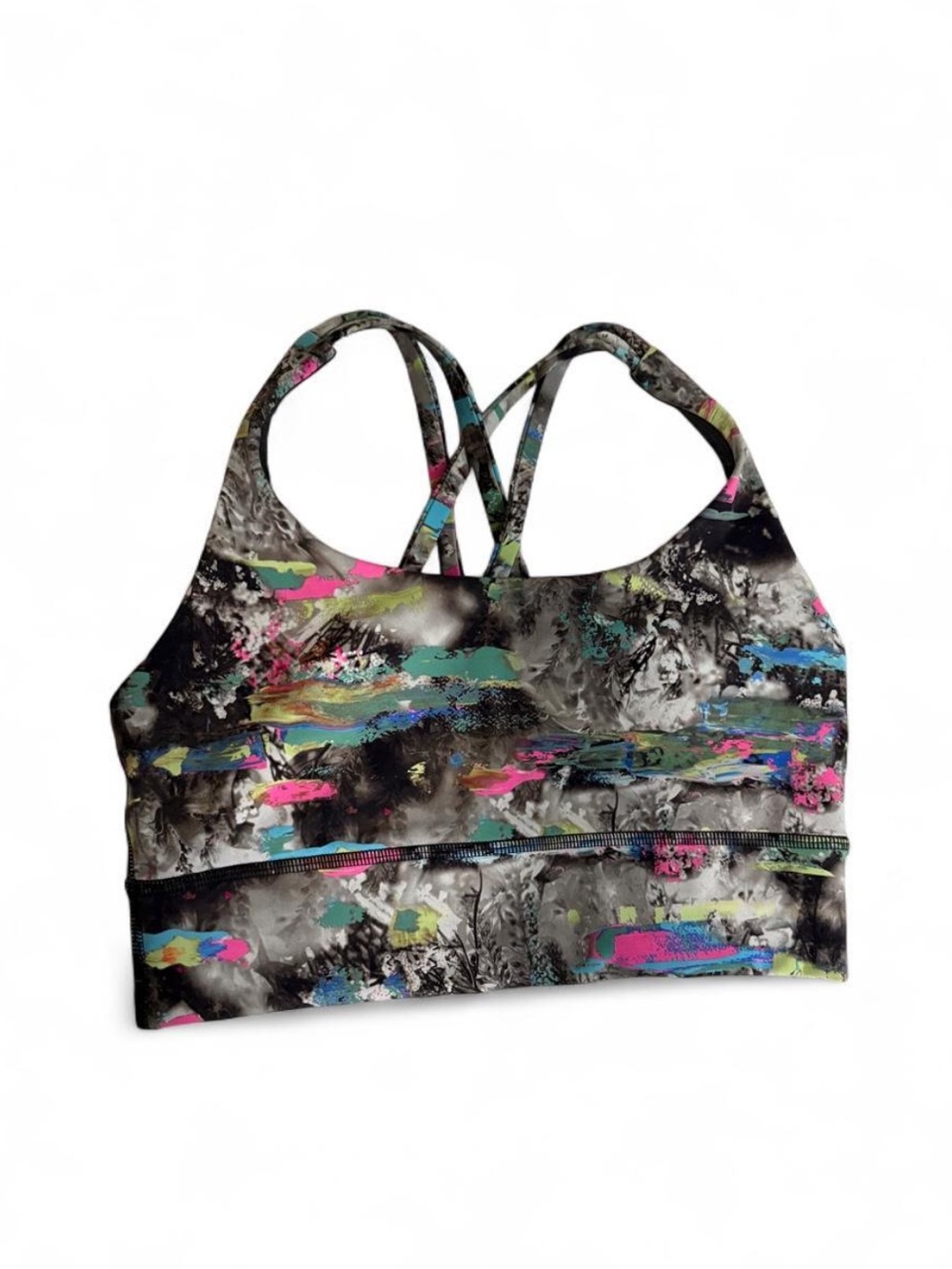 Lululemon Energy Bra Longline strappy back padm
